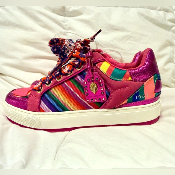 Kurt Geiger London Southbank Tag Platform Sneakers EU Size 41 US 10 NWOB - Picture 6 of 16